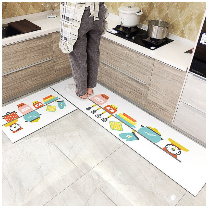 Kitchen Floor Mats, Long Oil-Proof Foot Mats