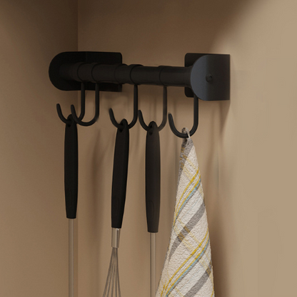 Black Kitchen Organizer: Dish Drain Rack Corner Shelf