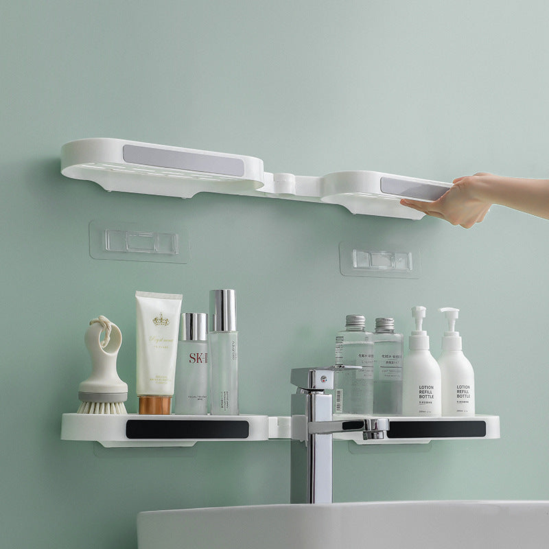 Foldable Bathroom Organizer Without Punching Holes