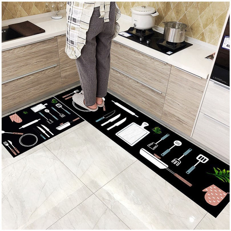 Kitchen Floor Mats, Long Oil-Proof Foot Mats